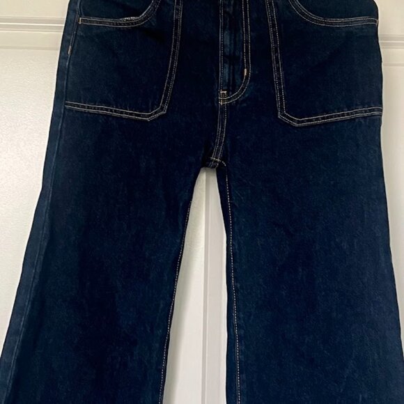 Old Navy High Rise Baggy Wide Leg Elastic Waist Jeans Size XL (12) - Picture 2 of 11